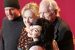 Starpower bei der Premiere: Lindsay Lohan (vorn), Woody Harrelson Meryl Streep und Robert Altman  